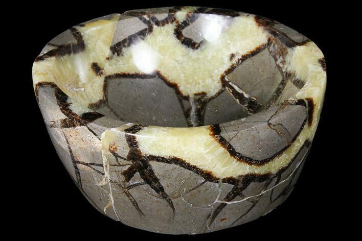 Polished Septarian Bowl - Madagascar #126462